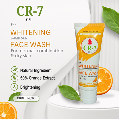 CR-7 Whitening Face Wash – Your Glow, Your Confidence!